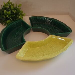 VINTAGE California Pottery Serving Dishes, Set of 3